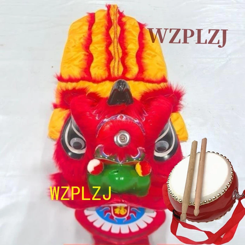 Funny Party 12 inch Chinese Lion Dance Costume Props perform  Game Party Carnival Sport Outdoor Parade