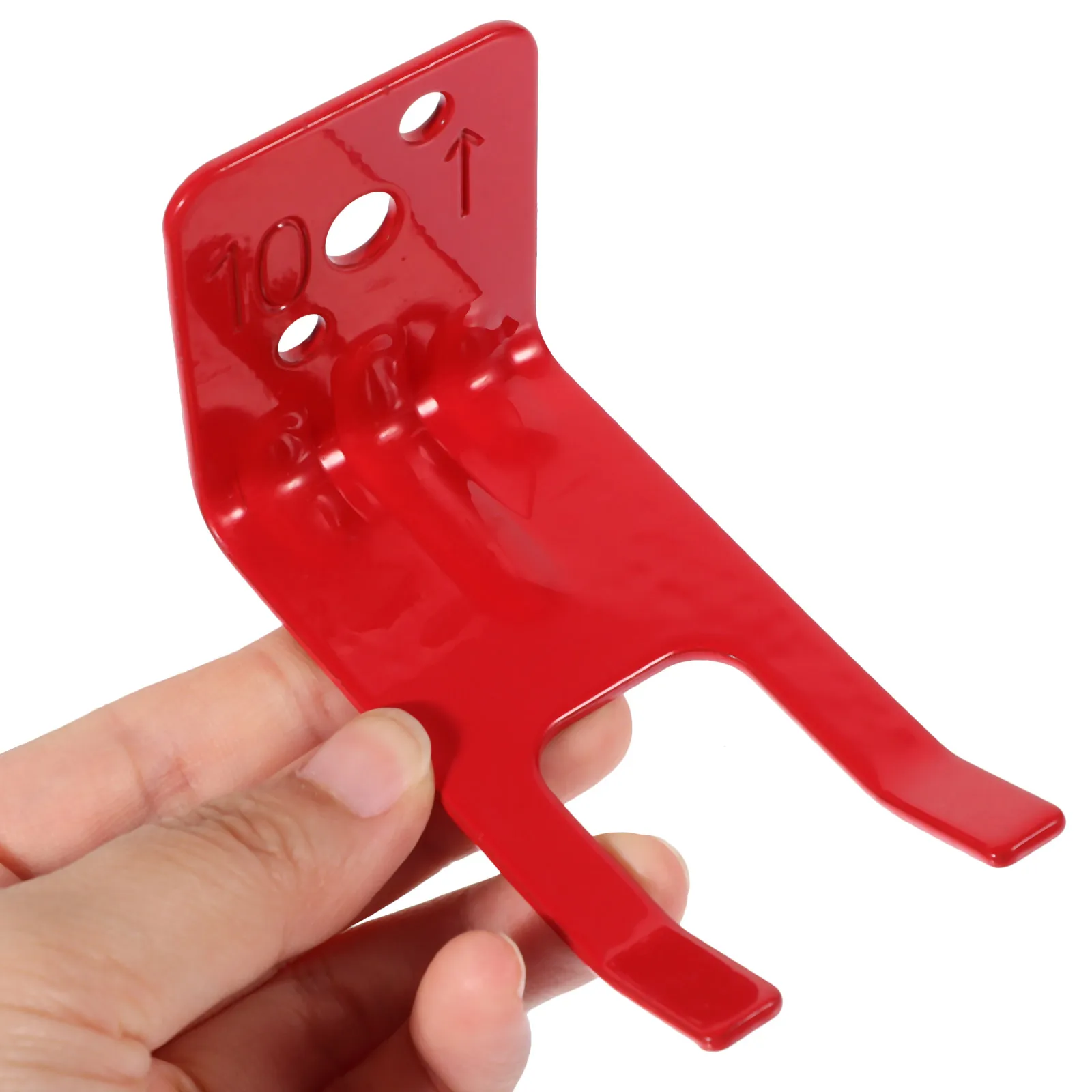 4 Pcs Fire Extinguisher Wall Mount Bracket Metal Wall-mounted Red Iron Hanging Brackets