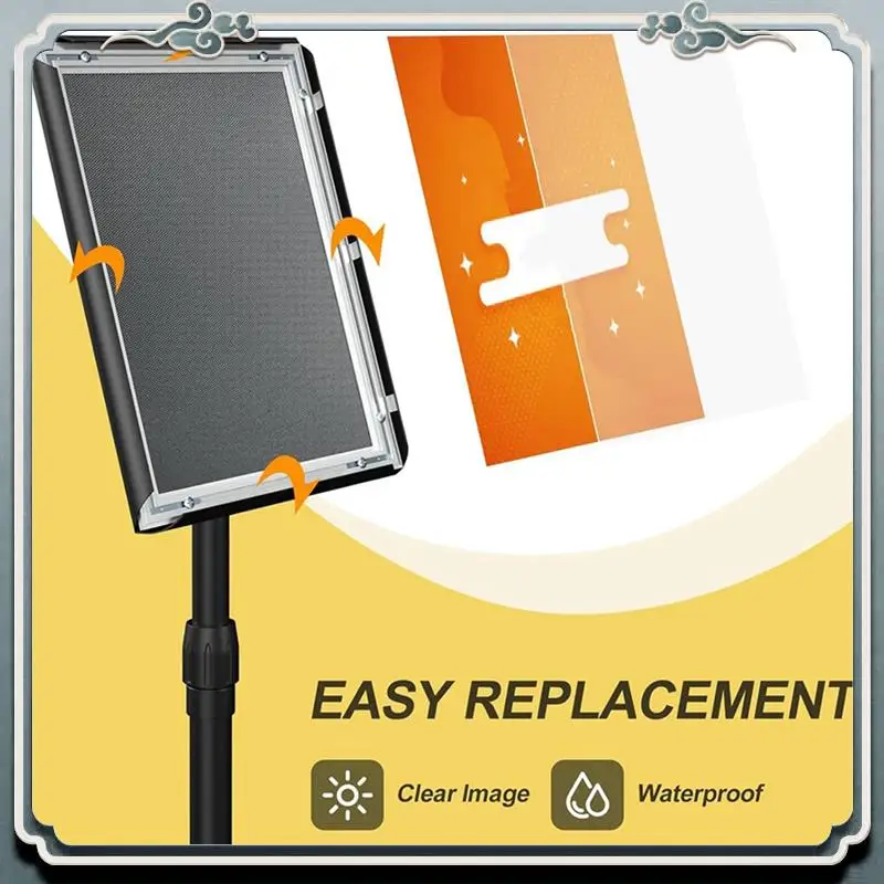 

Sign Holder Stand Adjustable Sign Holder For 8.5X 11 Inches Poster For Advertising