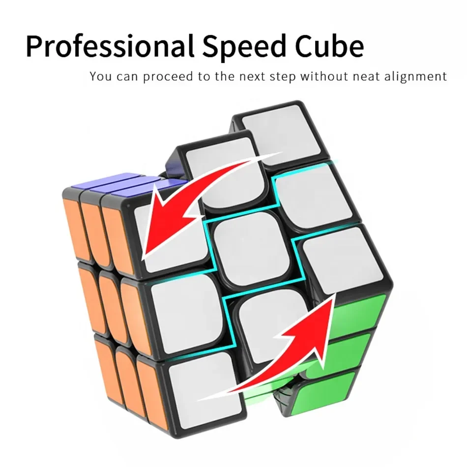 [ECube] YJ Yulong V2 M 3x3 Cubo di velocità nero e senza adesivo YJ 2 M Cubo Magico magnetico Puzzle Cubo Magico per bambini bambini