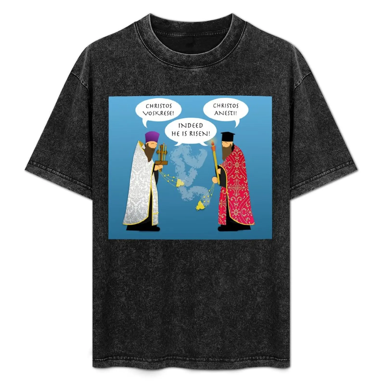 Easter Pascha Greeting! T-Shirt Basic All Season Solid T-Shirt