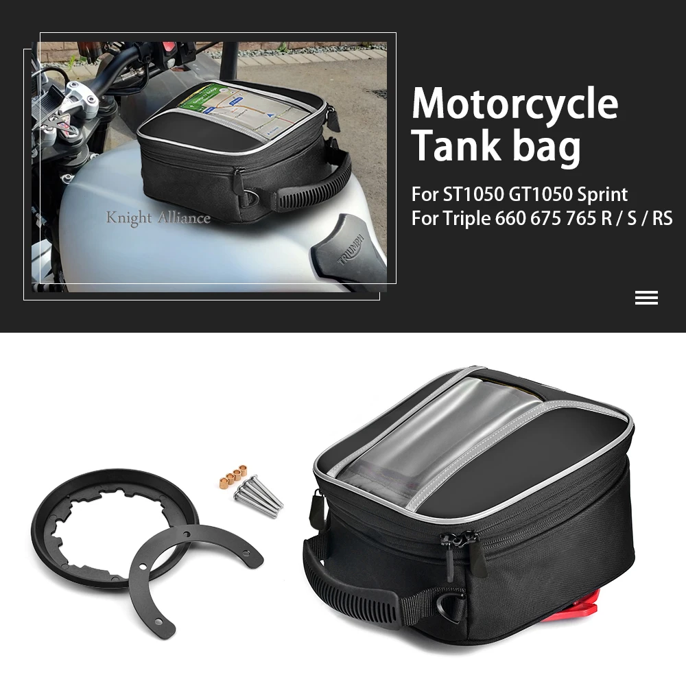 Fuel Tank Bag Luggage For ST1050 GT1050 SPRINT Street Triple 660S 675R 765S 765R 765RS Motorcycle Navigation Racing Bag