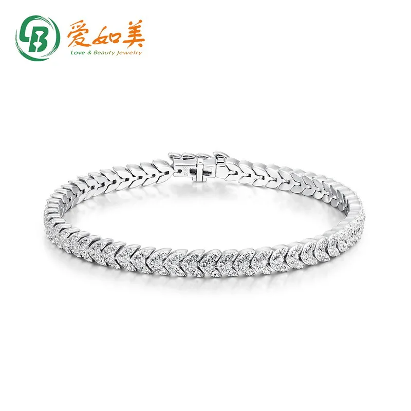 

New Personalized 18K Gold PT950 Platinum Silver Plated 7-Layer Gold Sparkling Full Diamond Bracelet for Men and Women