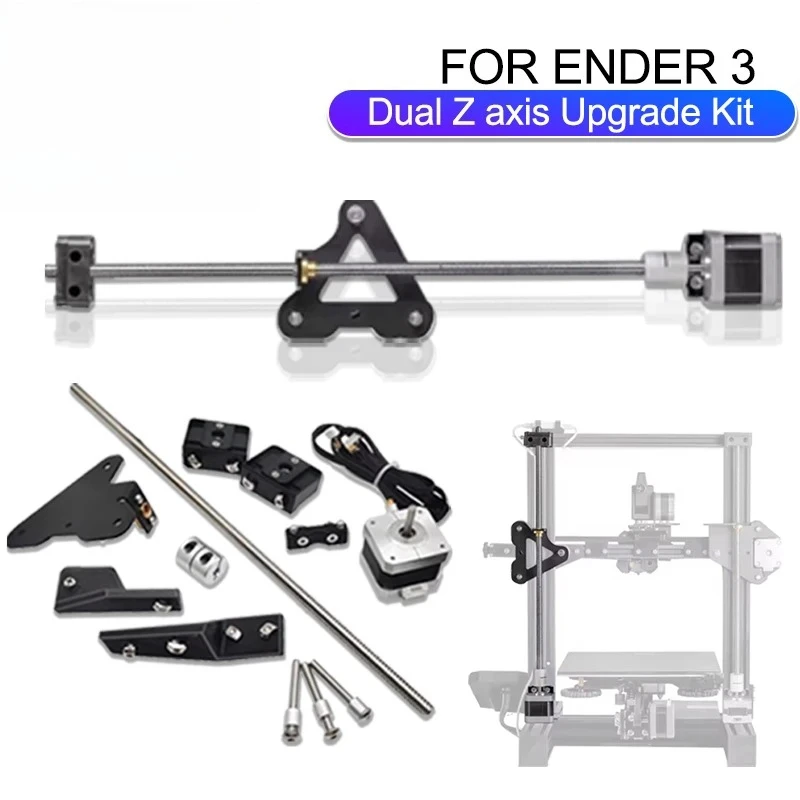 For Ender 3 3 Pro Ender3 V2 3D Printer Screw Rod Kit 3D Printer Parts for Ender 3 Dual Z Axis Upgrade Rod Kit With Stepper Motor