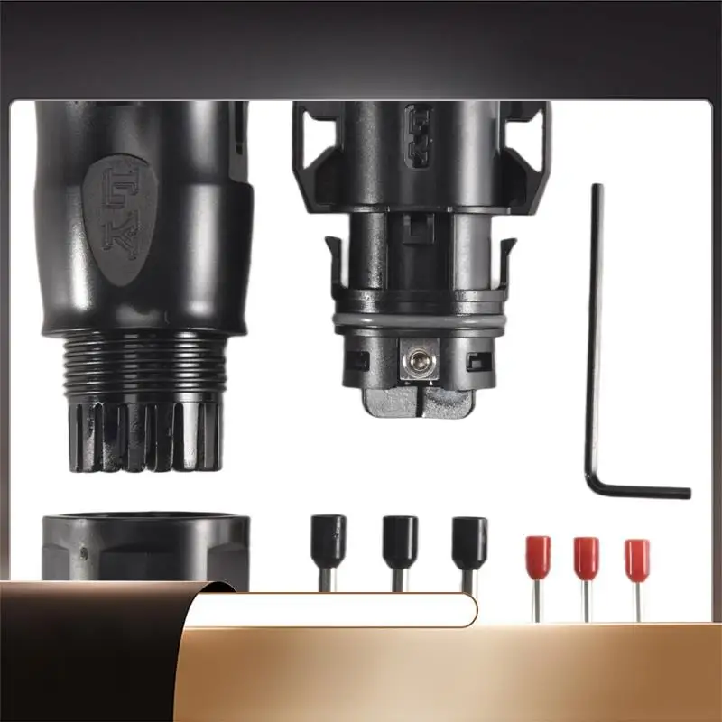 Solar PV Connector Plug Waterproof IP68 4000V 40A For Solar PV System Panel Parallel Protection Kit LY01-Female-X64A