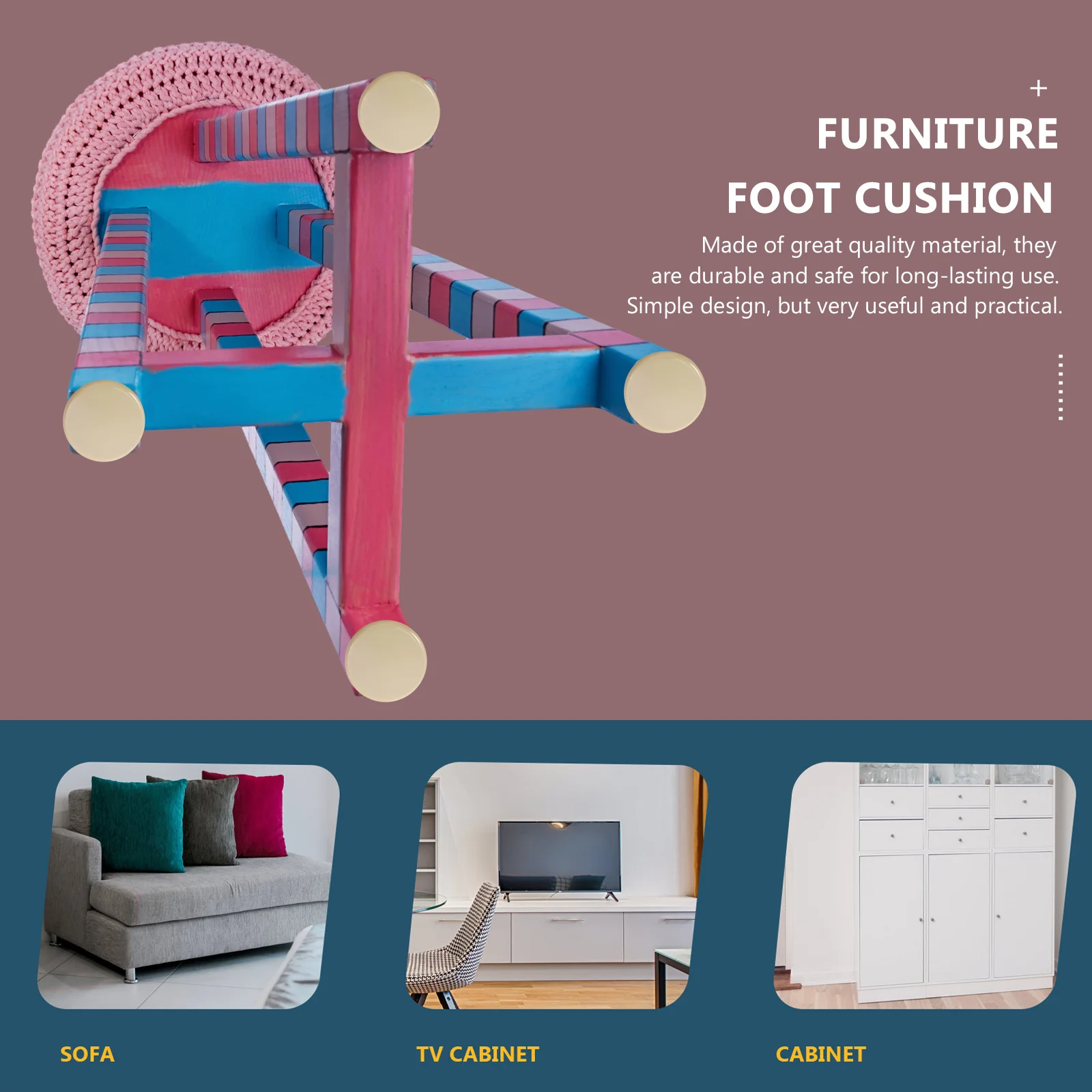 

4Pcs Nonstick Furniture Glides Heavy Tables Sofas Floor Scratch Preventer Furniture Sliders Plastic Slider Pad