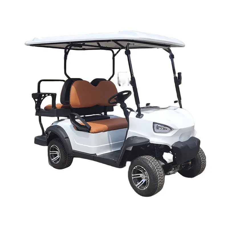 2+2 Seater Electric Golf Cart Lithium Battery Utility Vehicle for Golf Course Resort Community Transportation