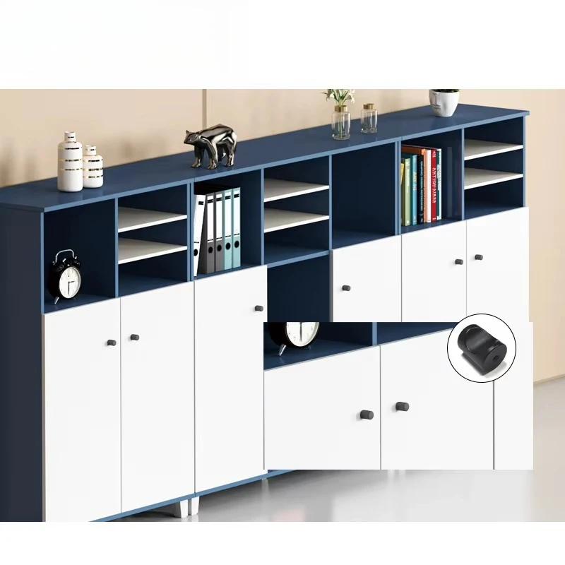 

# White Luxury File Cabinet Wooden Office Furniture For Staff Desk Workstation Open