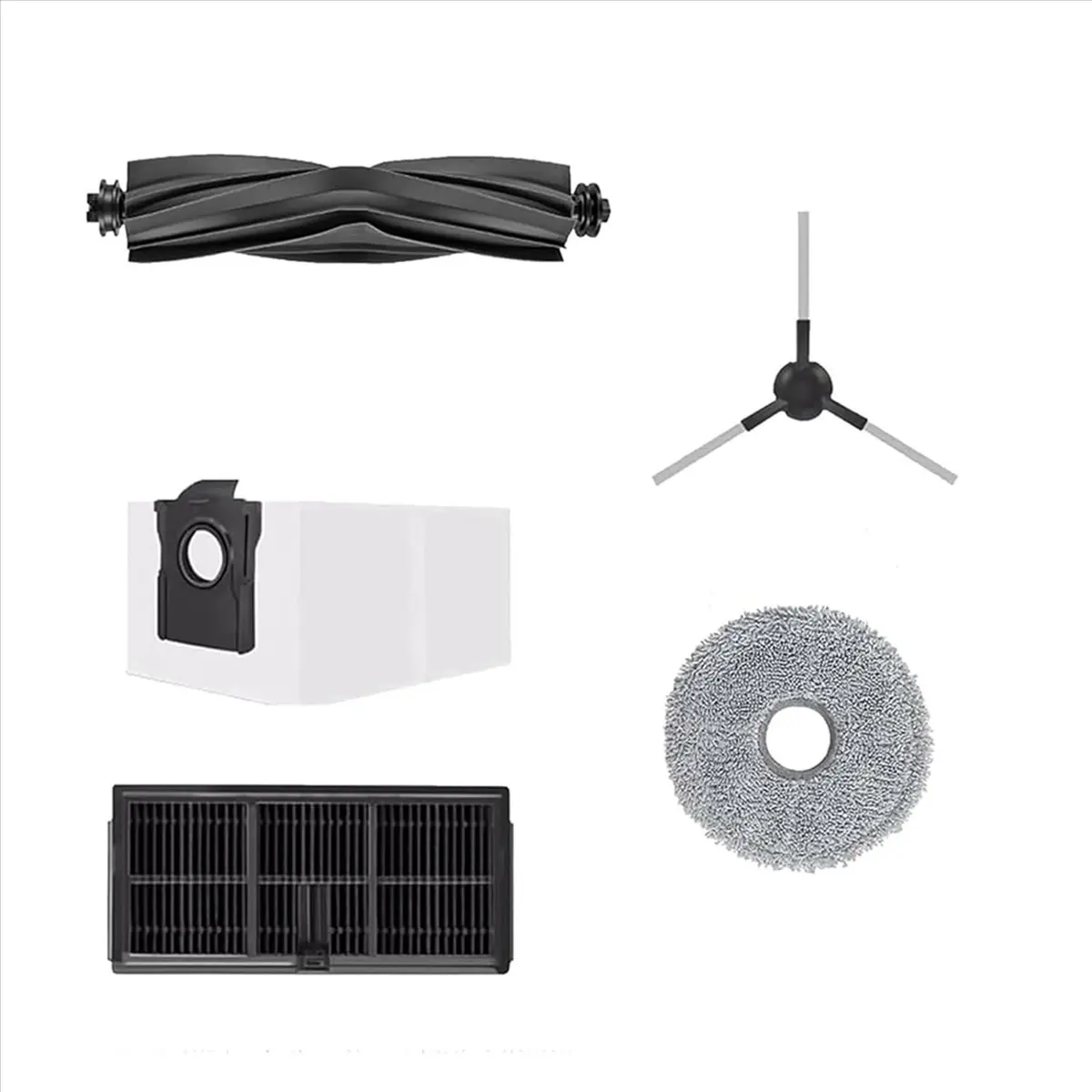 

2 комплекта запасных частей для робота-пылесоса Dreame Mova E30 Ultra: основная и боковые щетки, HEPA-фильтр (размер M)