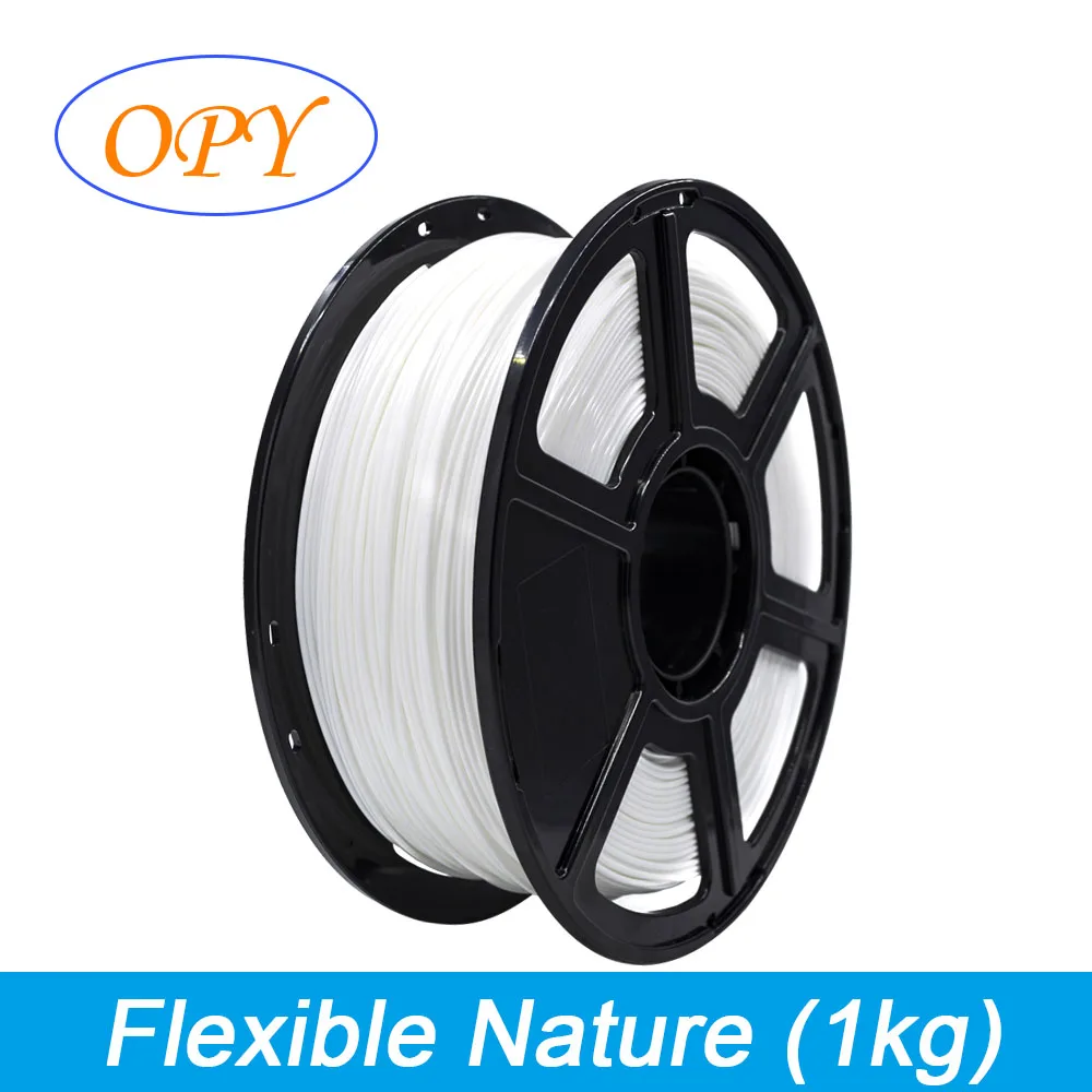 Flex Filament Tpu Flexible Filament Plastic Material 0.5Kg 1Kg 10M 100G Coil Wire Sample For 3D Handles