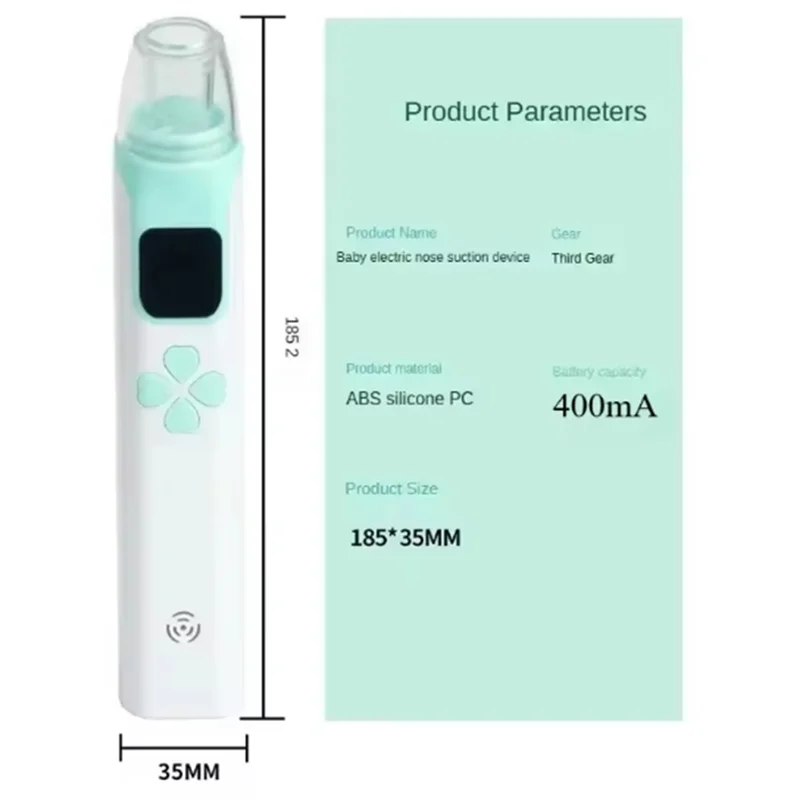 SQPP-Silent Electric Nasal Aspirator Baby Absorber Equipment Obstruction Rhinitis Cleaner Utensils New Born Items Care Tools