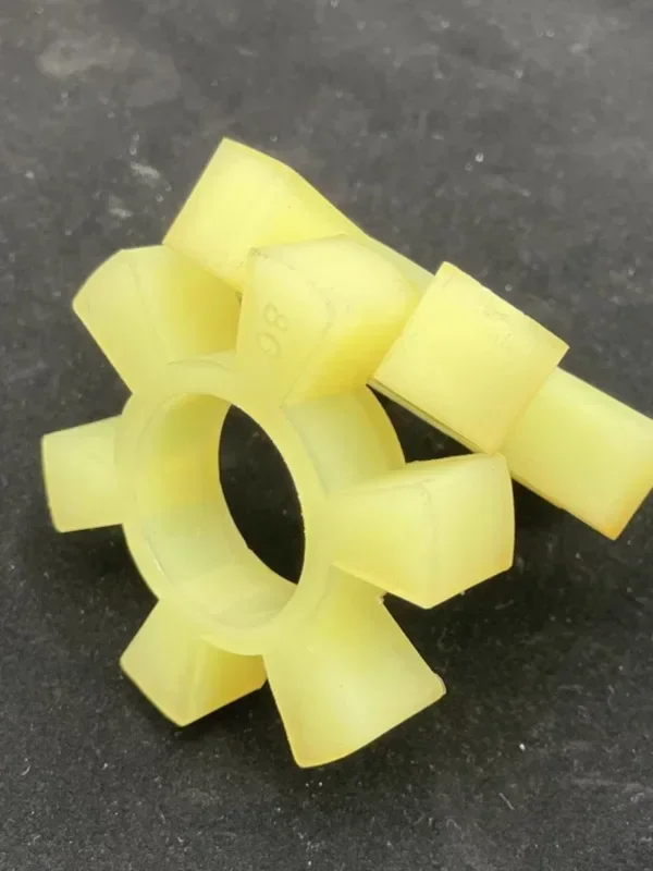 T-shaped hexagonal buffer pad water pump coupling elastic body plum blossom rubber block T80 90 100 110 120 150