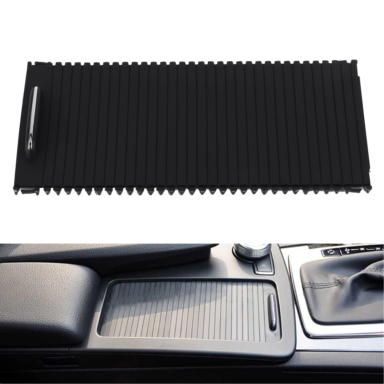 Center Console Roller Blind Cover A20468076079051 Fit For MercedesBenz CClass EClass S204 W204 A207