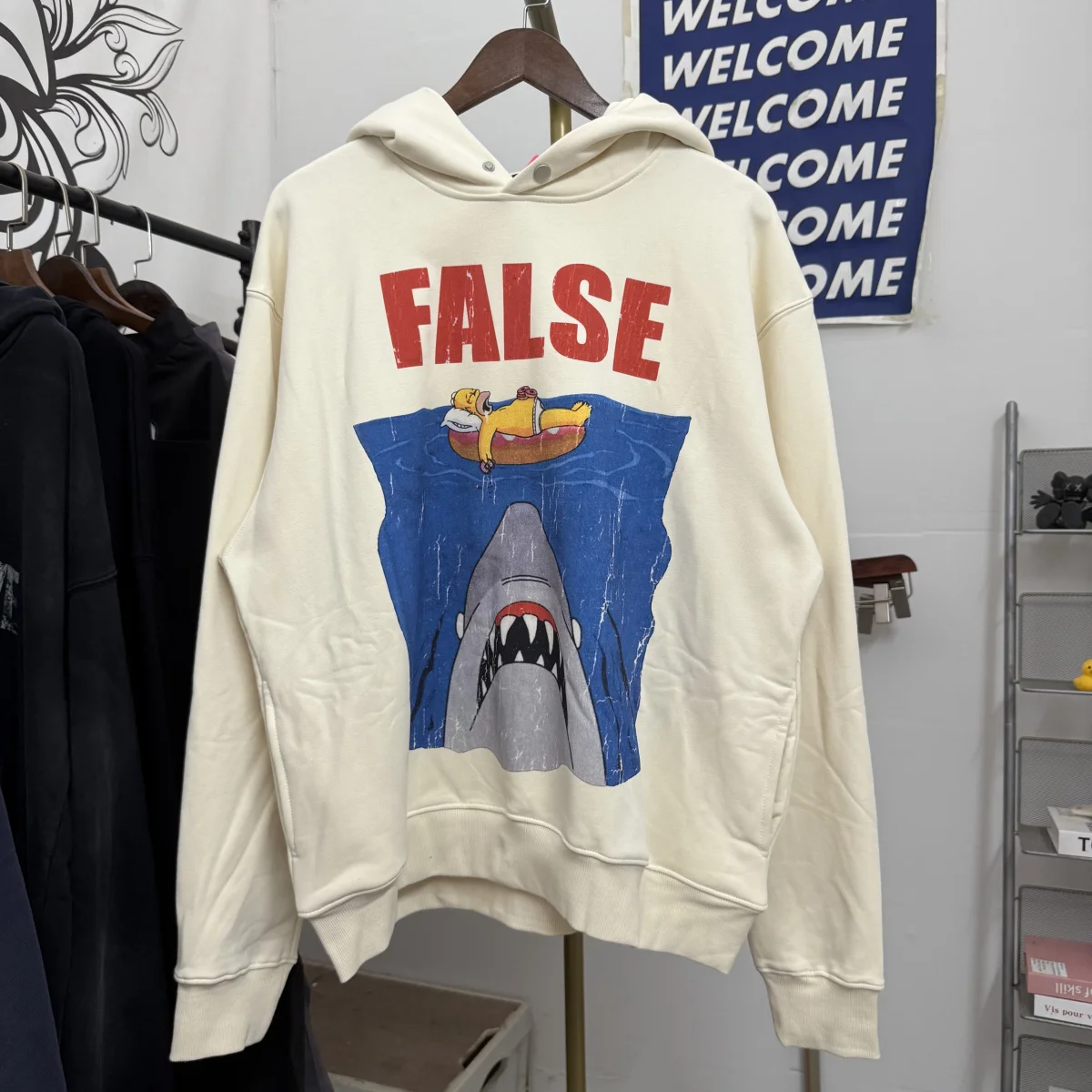 

Retro High Street Fce Lined Sweatirt ark Print ex Hoodie Cotton Polyester Fabric Casual Comfortable ex Jaet