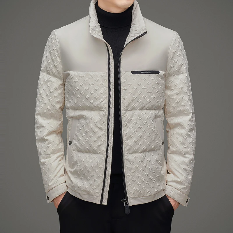 2024 new arrival high quality winter jacket 90% white duck down jackets men,mens fashion thicken warm parkas coat size M-4XL