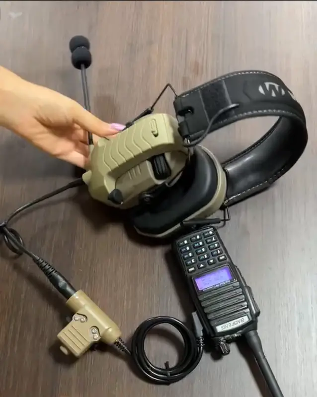 Tactical Headset Adapter External Microphone Kit for Walker's Razor Hearing Protection Electronic Shooting Earmuffs with U94 Ptt - Image 6