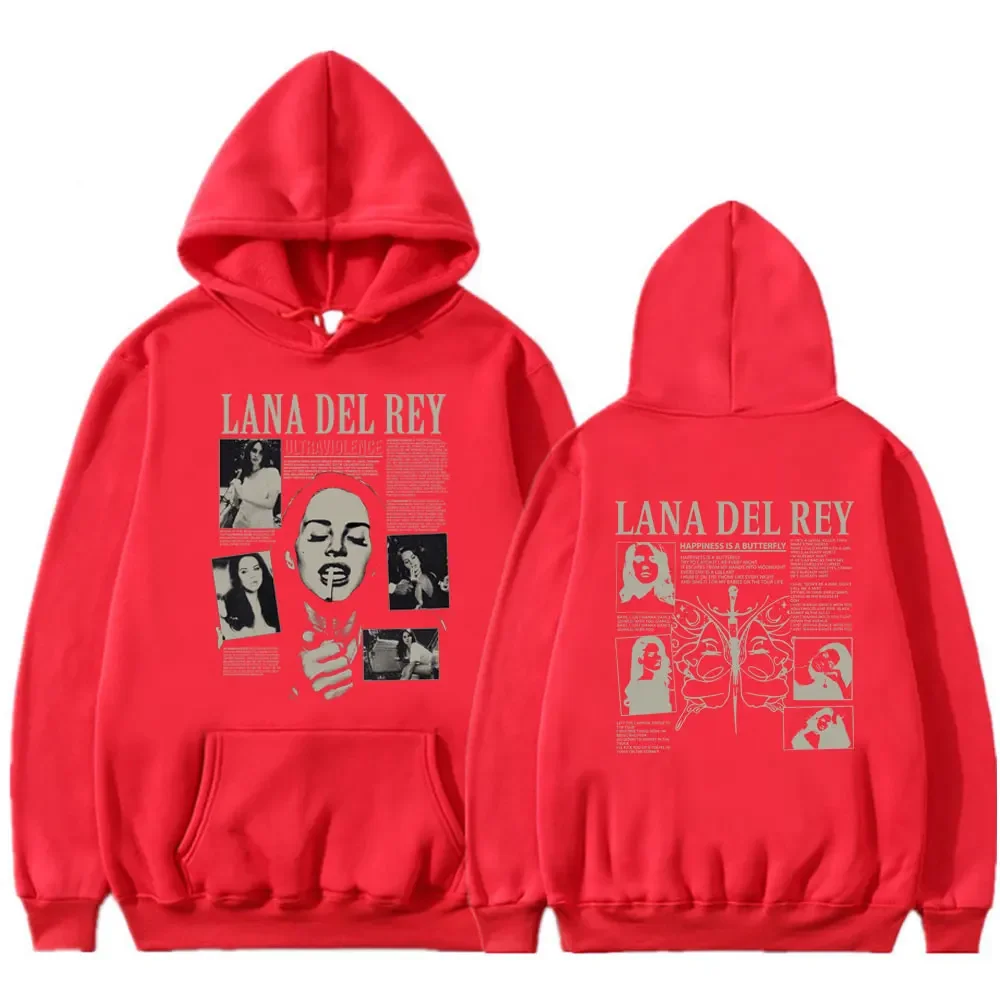 Hoodies Singer Lana Del ReyUltraviolence Music Album Men Women Fashion Neutral Hip Hop Sweatshirt Oversize Hoodie Coat Tracksuit