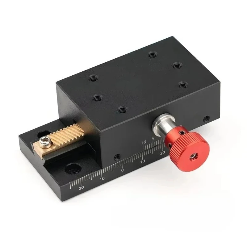 40mm Dovetail Groove High Precision Slide Long Travel Rack and Pinion Manual Fine Adjustment Displacement Stage Stroke