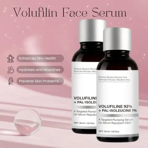 Volufilin Face Serum With Niaciamide Hyaluronic Acid Deep Plumping Hydrating Smoothing Dry Skin Serum Facial Essence