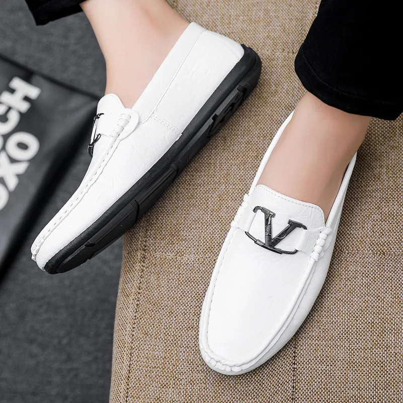Men Loafers Soft Moccasins High Quality Spring Autumn Shoes Men Flats Driving Shoes Men\'s Men Low Slip-on zapatos hombre
