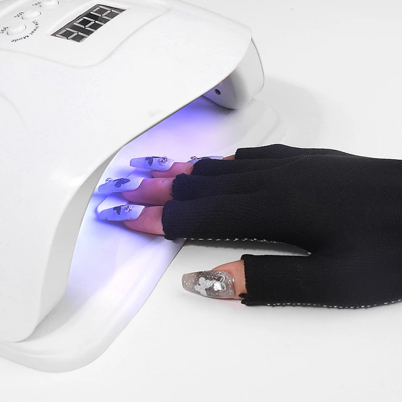 

New Sunscreen Gloves Nail Art Glove UV Protection Gloves Protecter For Nail Art Gel UV LED Lamp Tool