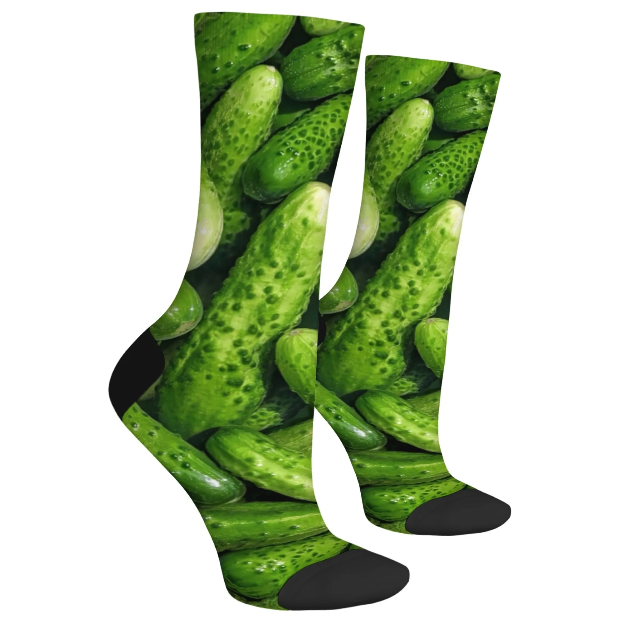 Novelty funny cucumber socks unisex comfortable fashion personality happy socks soft breathable non-slip leisure sports outdoor