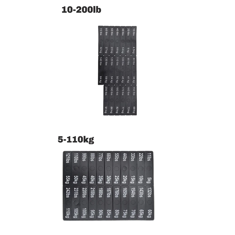 Circuit Breaker Label Sticker Gym Self Sticky Weighted Block Label Sticker Exercise Equipment Decals Weight Stack Labels