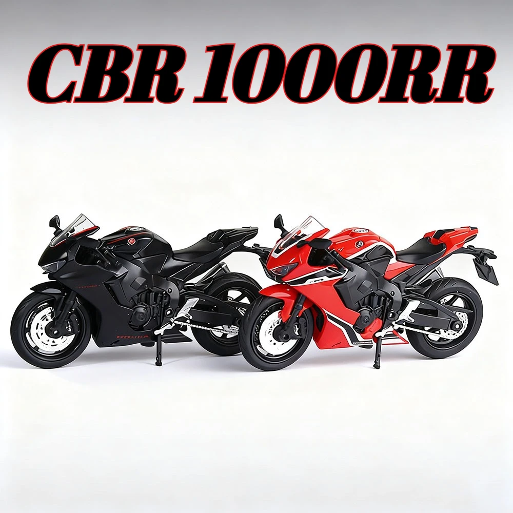

1:18 Honda CBR1000RR GSX1000R R1 Модель игрушки мотоцикла Рулевое управление Выдвижной штатив Мотоцикл HAYABUSA Развивающие игрушки