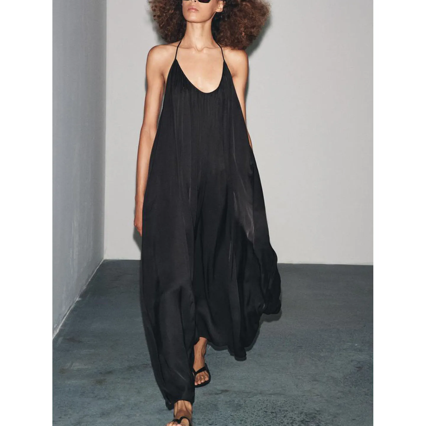 الخريف المرأة بال حزام الساتان يشعر الدكتور عادية Sle مهدب فضفاض الخصر ألياف البوليستر لا Sve ميدي X الإصدار