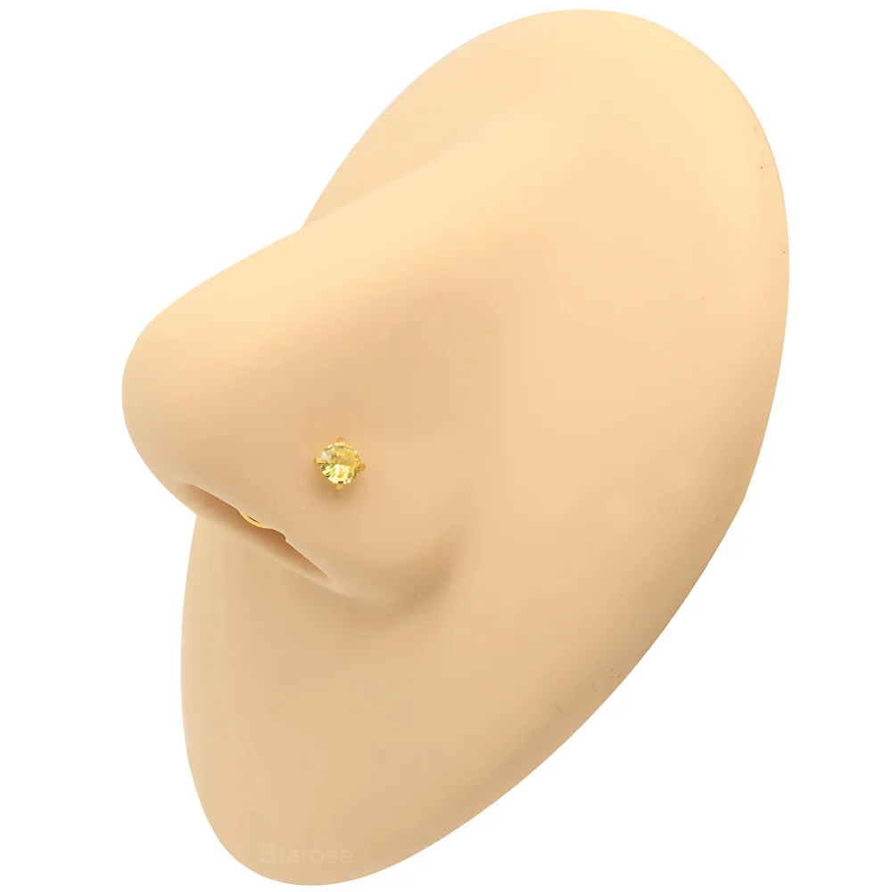 4 Stück-Packung 3 mm Kristall Zirkon Nasenstecker Labret Piercing Edelstahl Helix Monroe Piercing Conch Lip Schmuck 20G Twisted Pin – Detail 10
