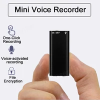 espia escondidas Mini grabadora de voz digital, dictáfono profesional, sonido activado, reducción de ruido, grabación, cifrado, reproductor de MP3, 8GB
