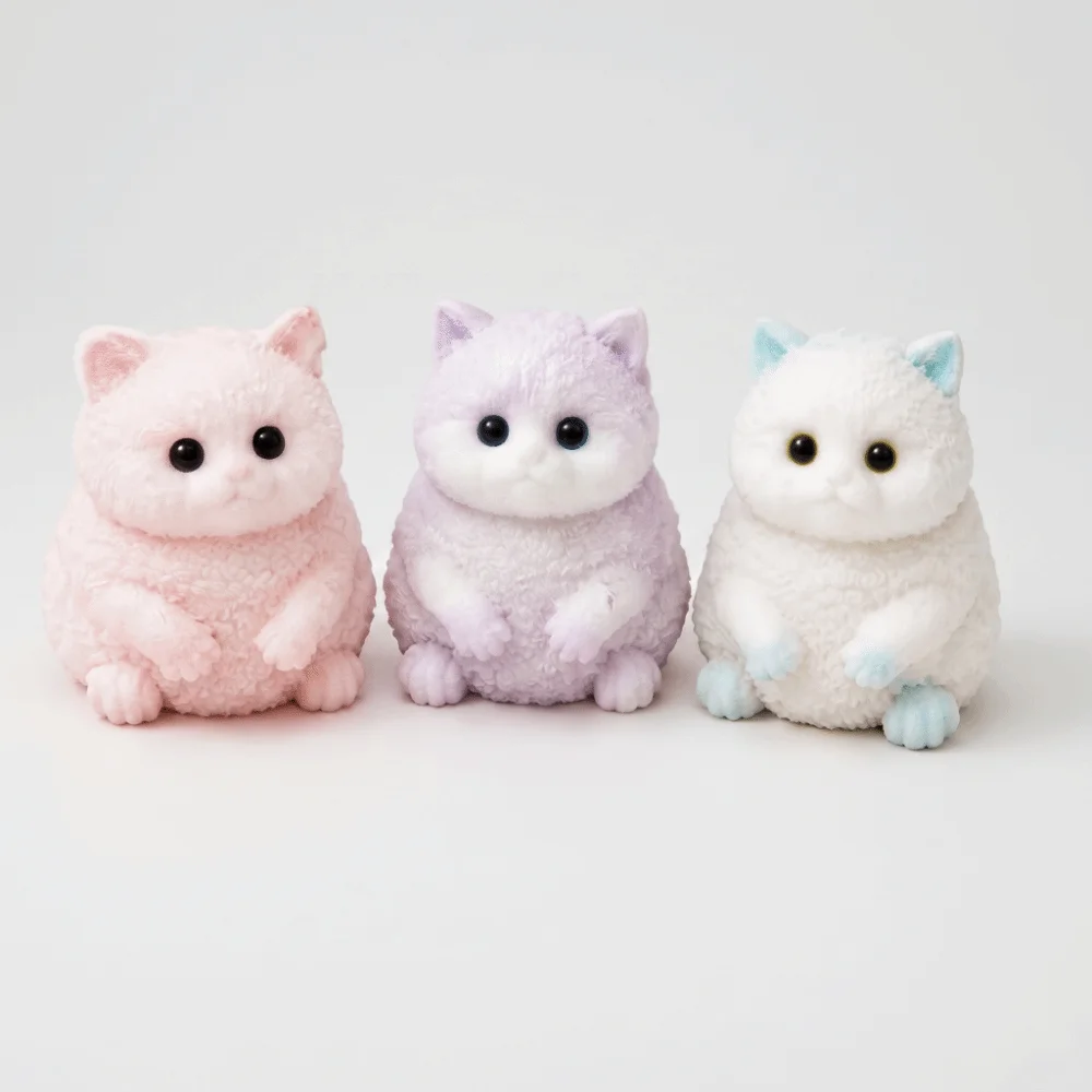 Vent Fast Rebound Cat Squishy TPR Material Slow Rising Cat Fidget Mini Size Soft Texture Cat Squishy Party Decoration