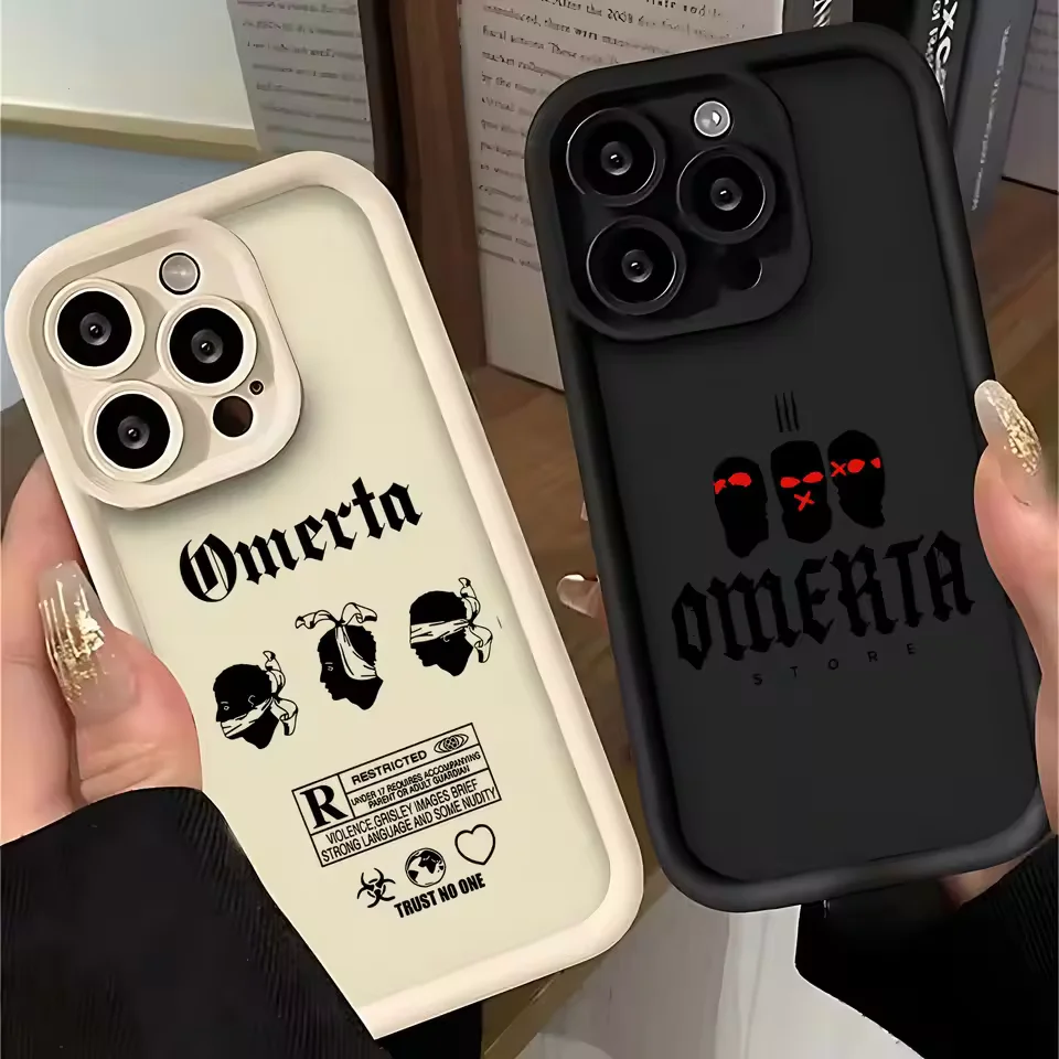 France HIP-HOP Rapper Omerta Maes  For iPhone Case 16 15 14 13 12 11 Pro XR XS Max 7 8 Plus Anti-Drop Phone Y2K Cover