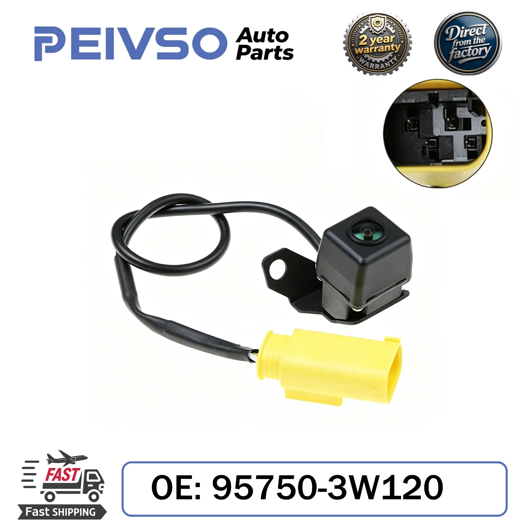 PEIVSO Rear View Backup Parking Camera For Kia Sportage 2010-2013 957503W120 95750-3W120 95750 3W120