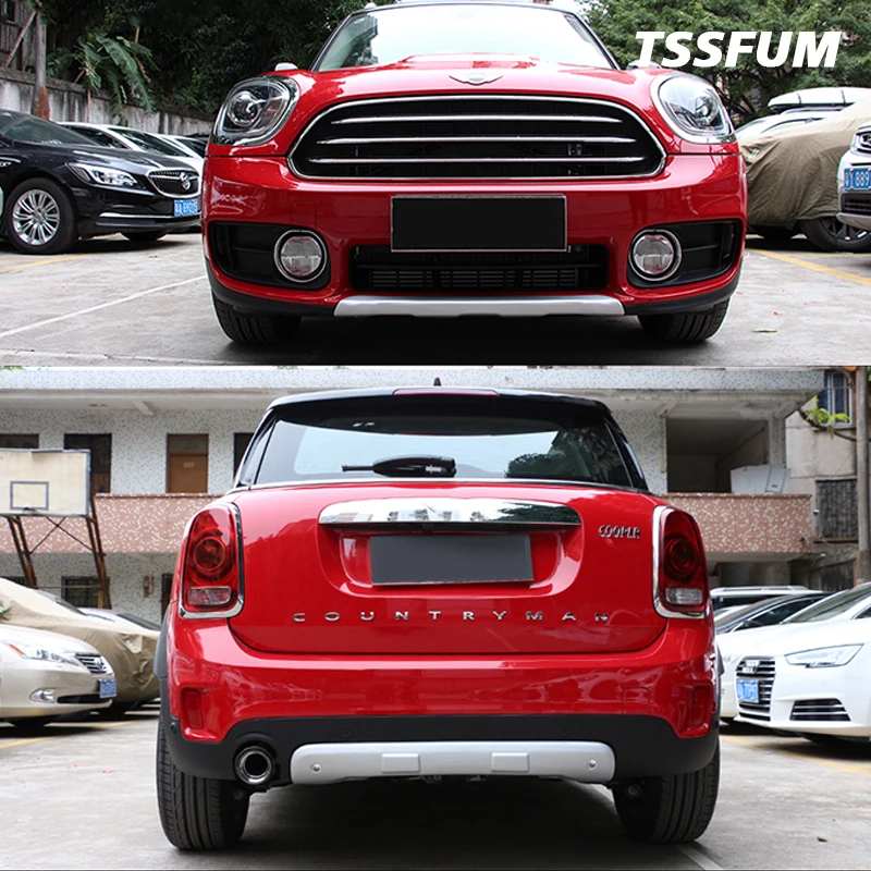 Alloy Car Front Rear Grill Cover Radiator Bar Frame Protective Trim Cover For MINI Coooper F60 Countryman Accessories Decoration