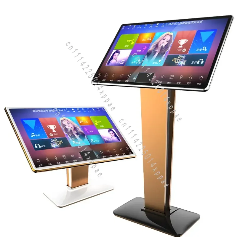 With Speakers & Mics Global Voltage Premium Home KTV All-in-One Machine | Capacitive Touch Screen Karaoke System