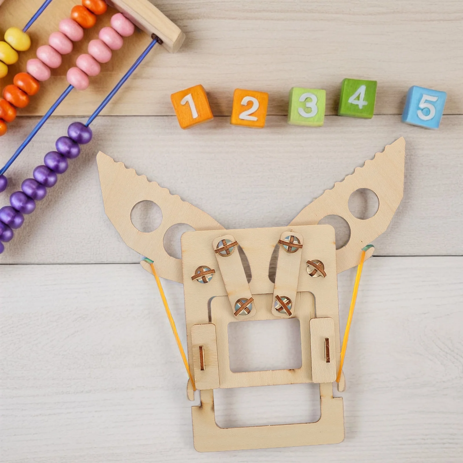 Rompecabezas de madera 3D de mano mecánica para niños de 6 a 14 años, Kit de construcción de vástago, proyecto científico artesanal, ingeniería, 4 Uds.
