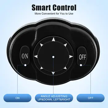 Luce di ricerca per barche con telecomando, faretto alogeno da 2500 lumen, 3200K, per yacht, guardie costiere, polizia marittima, barche da pesca 10 best sales faro di ricerca per barche - №2