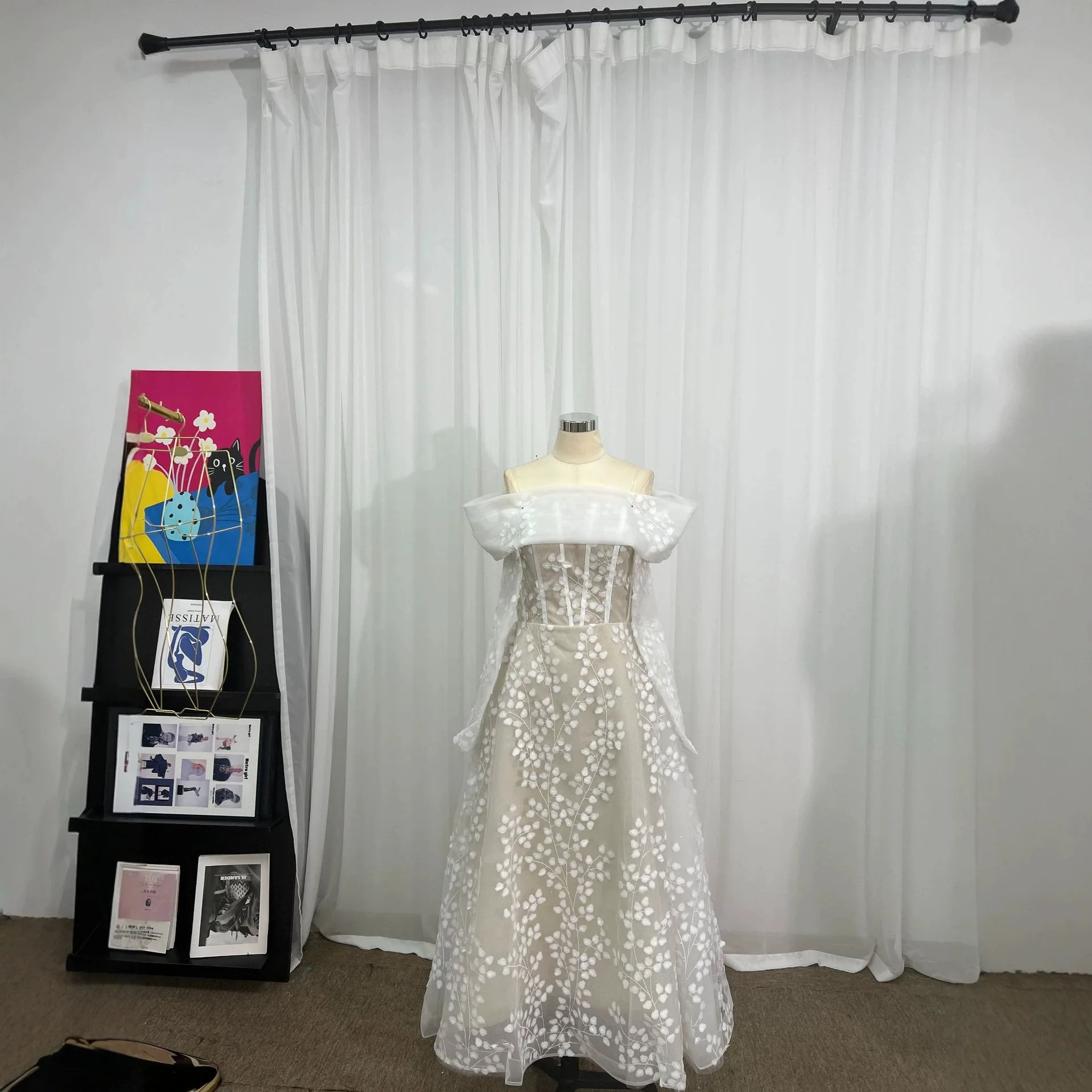 White Leaf Lace Detachable Sleeves Formal Evening Gown Bridal Dress Vestidos De Novia Boho Wedding Dress Simple Elegant 2026