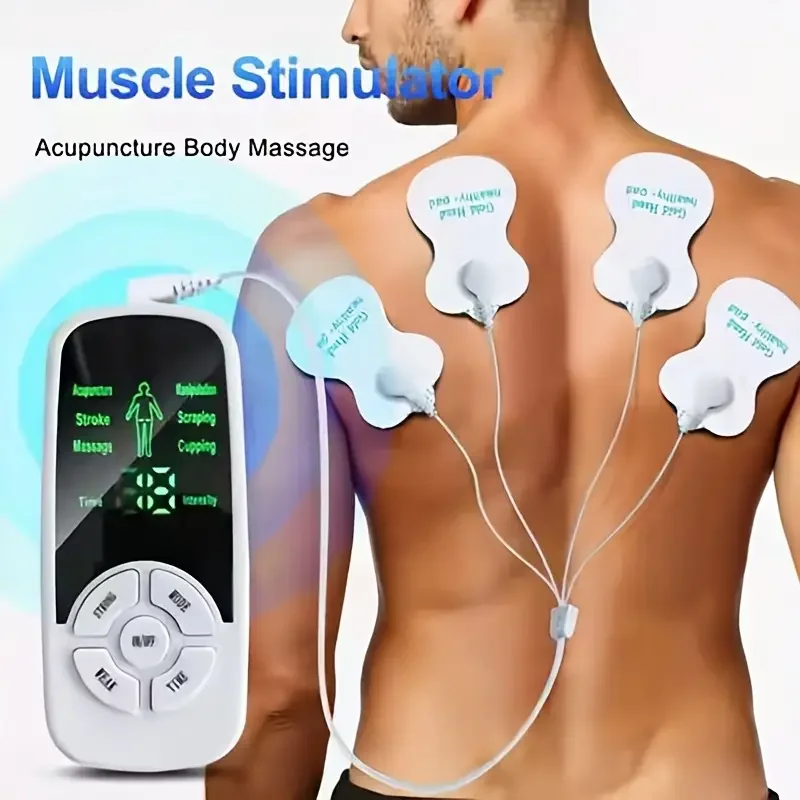 Multifunctional Digital Modes Massage Device ECG Neck Massage Machine Mini Muscle Device