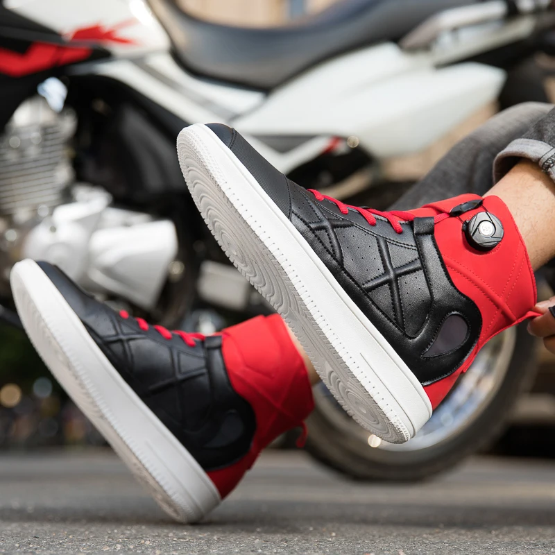 New Comfortable Summer Breathable Durable Riding Equipment Knob Adjustment Explosive Street Motorcycle Protective Boots