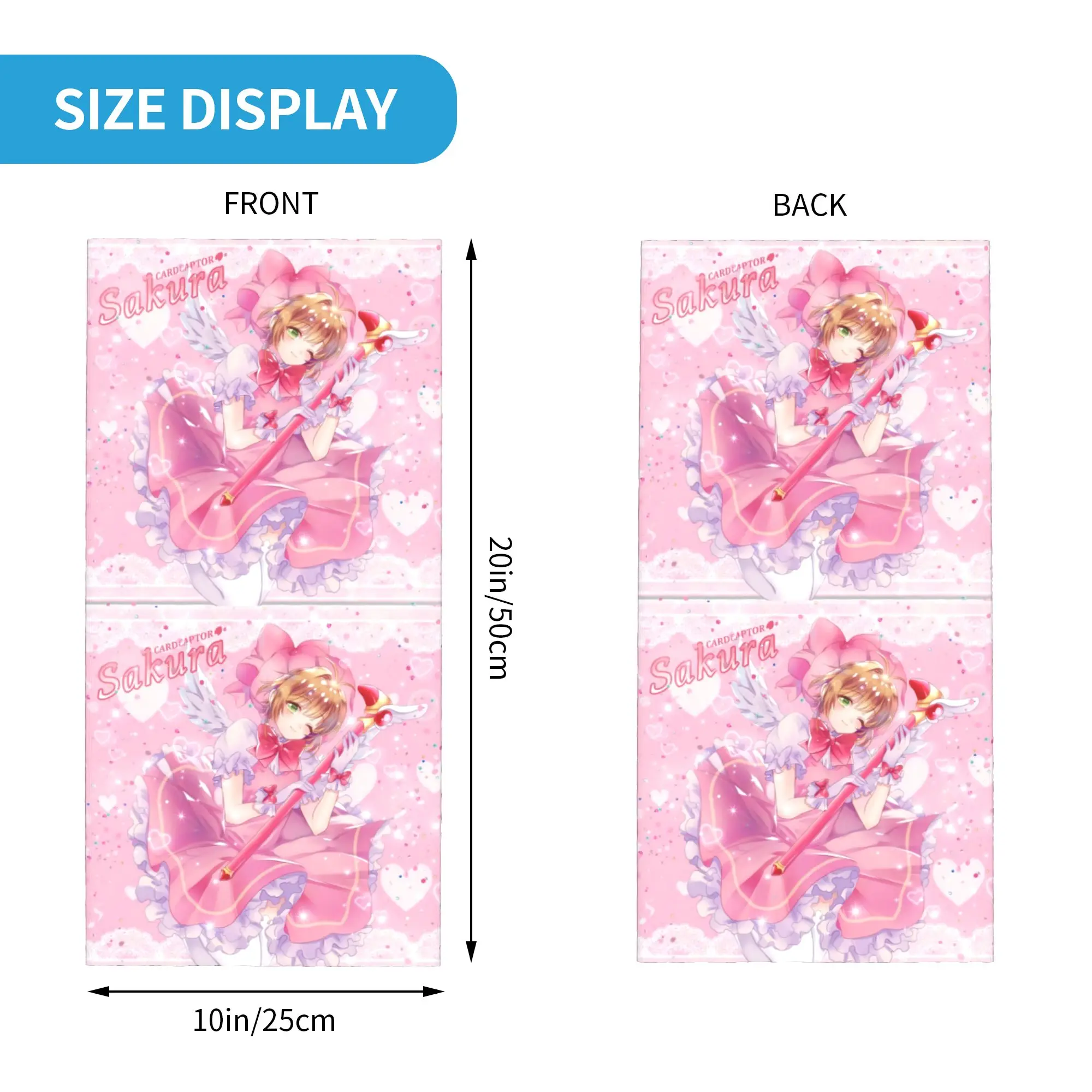 انمي ياباني كاردكابتور ساكورا الكرتون باندانا الشتاء الرقبة أدفأ المرأة يندبروف التفاف الوجه وشاح للمشي الجراب عقال #2