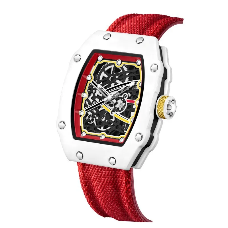 New Ultra-Thin Barrel-Shaped Men's Quartz Watch Fashionable Stylish Design MaleWristwatch