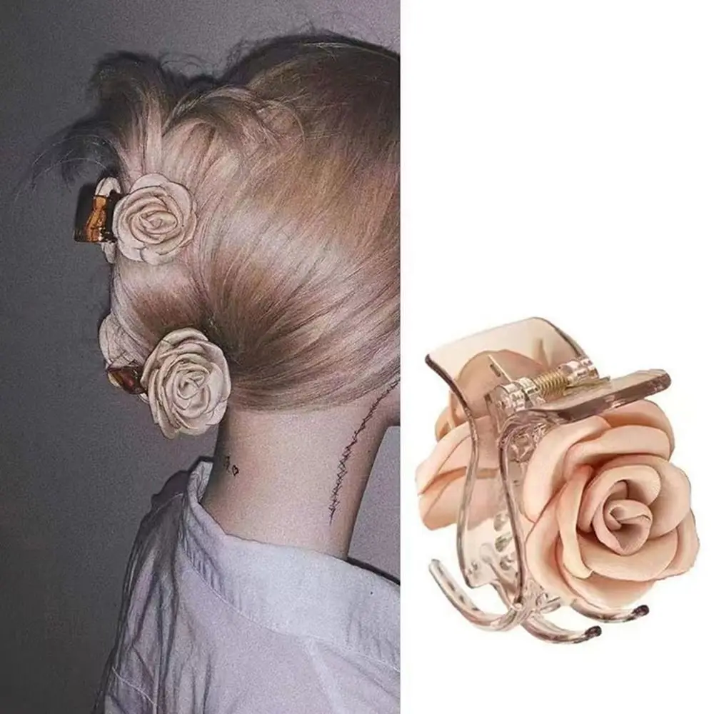 

1/3Pcs Fashion Elegant Rose Hair Clips Headwear Double-sided Hairpins Hair Accessories Flowers Hairgrips for Women Girls