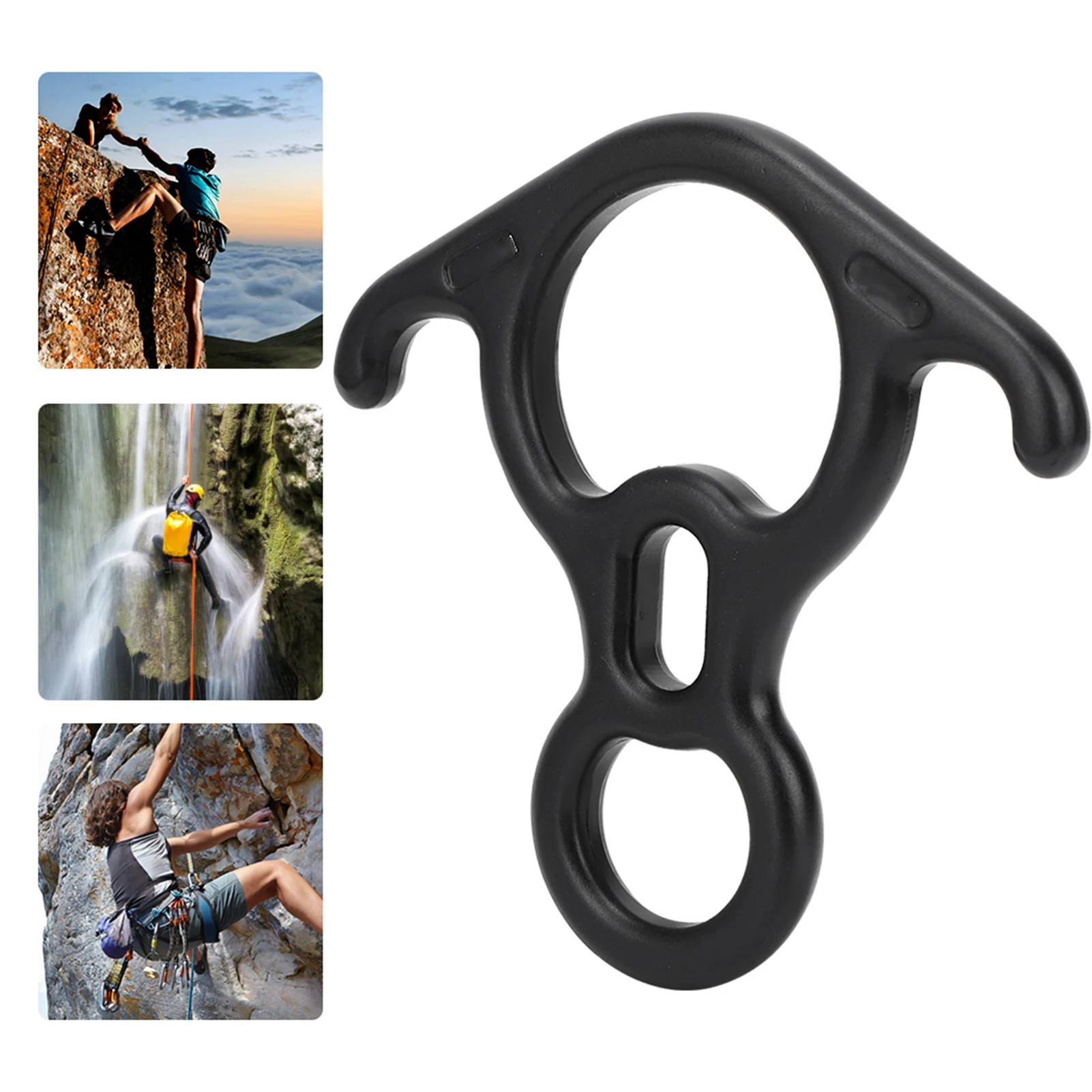 50KN Ox Horn 8-Shaped Carabiner Descender Aerial Work Climbing Equipment Climbing Descender Climbing Carabiner