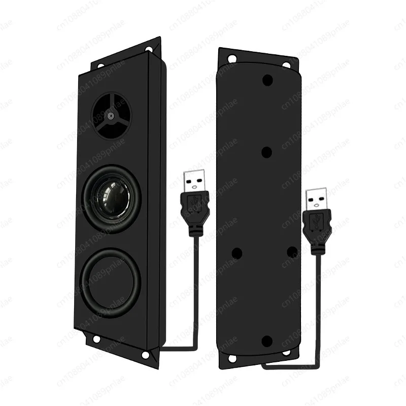 USB 20060 Speaker Enclosure 4/8Ω 5W AI Voice Dual Speaker Driver for Advertising Player