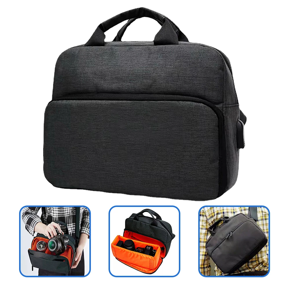 

Oxford Cloth DSLR Camera Bag Small Padded Case for Women Travel Outdoor Lens Shoulder Backpack Insert Camera Pouch