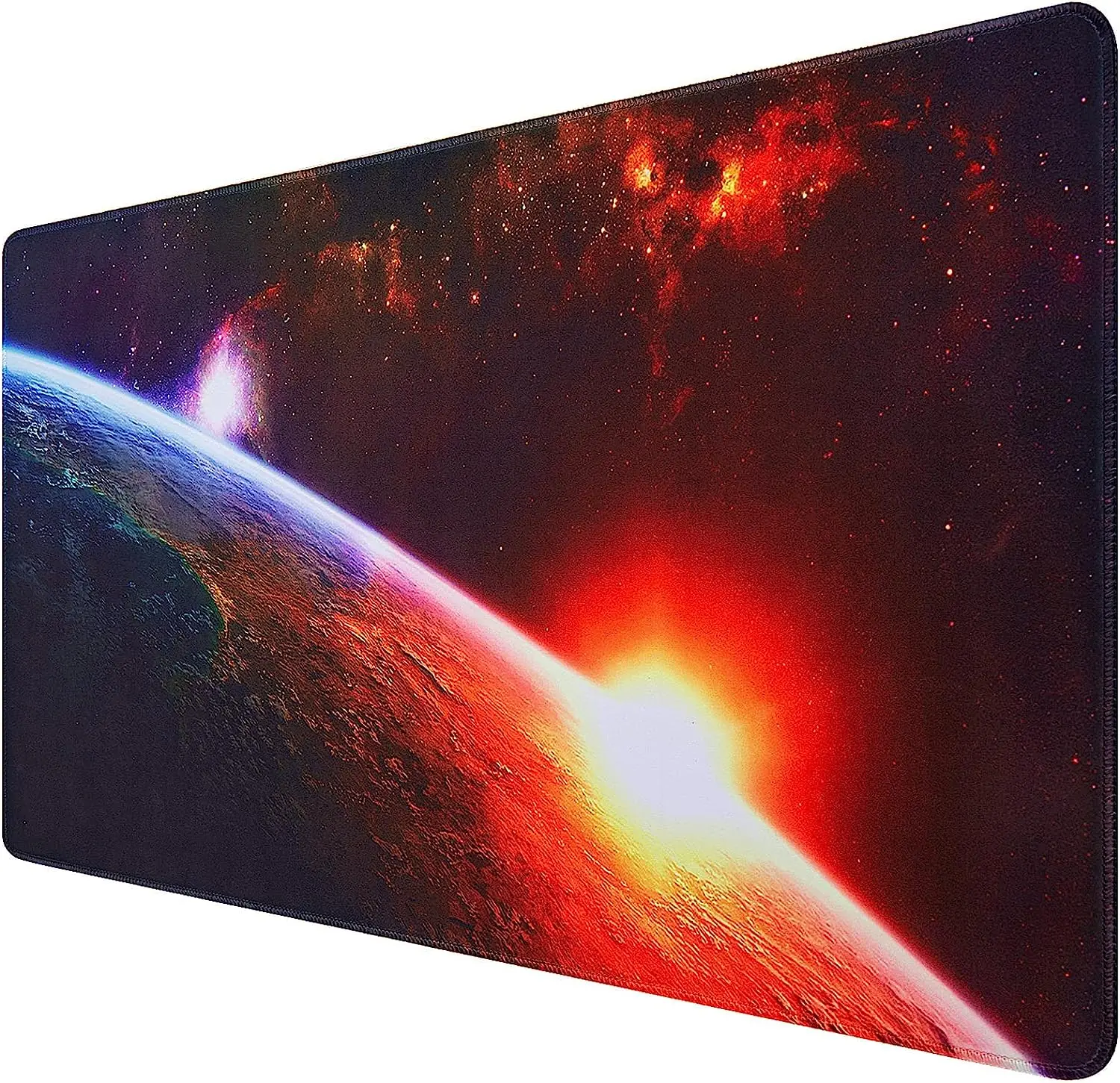 

Starry Sky Gaming Mouse Pad Large Extended Mouse Pad 31.5x11.8 inch with Non-Slip Base Stitched Edge for Home Office Gaming