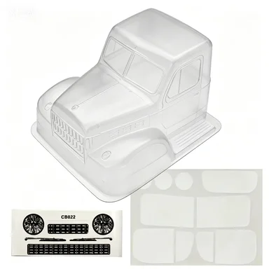 1/10 Scale Dodge Power Station Wagon Cab PC Transparent Body for RC Crawler Axle Compatible with SCX10 TRX4 Yikong 4102 RGT