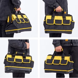 New 13-23Inch Electrician Bag Tool Organizers Portable Multi Pocket Waterproof Tool Kit Function Cloth Bag 1680D Oxford Tool Bag